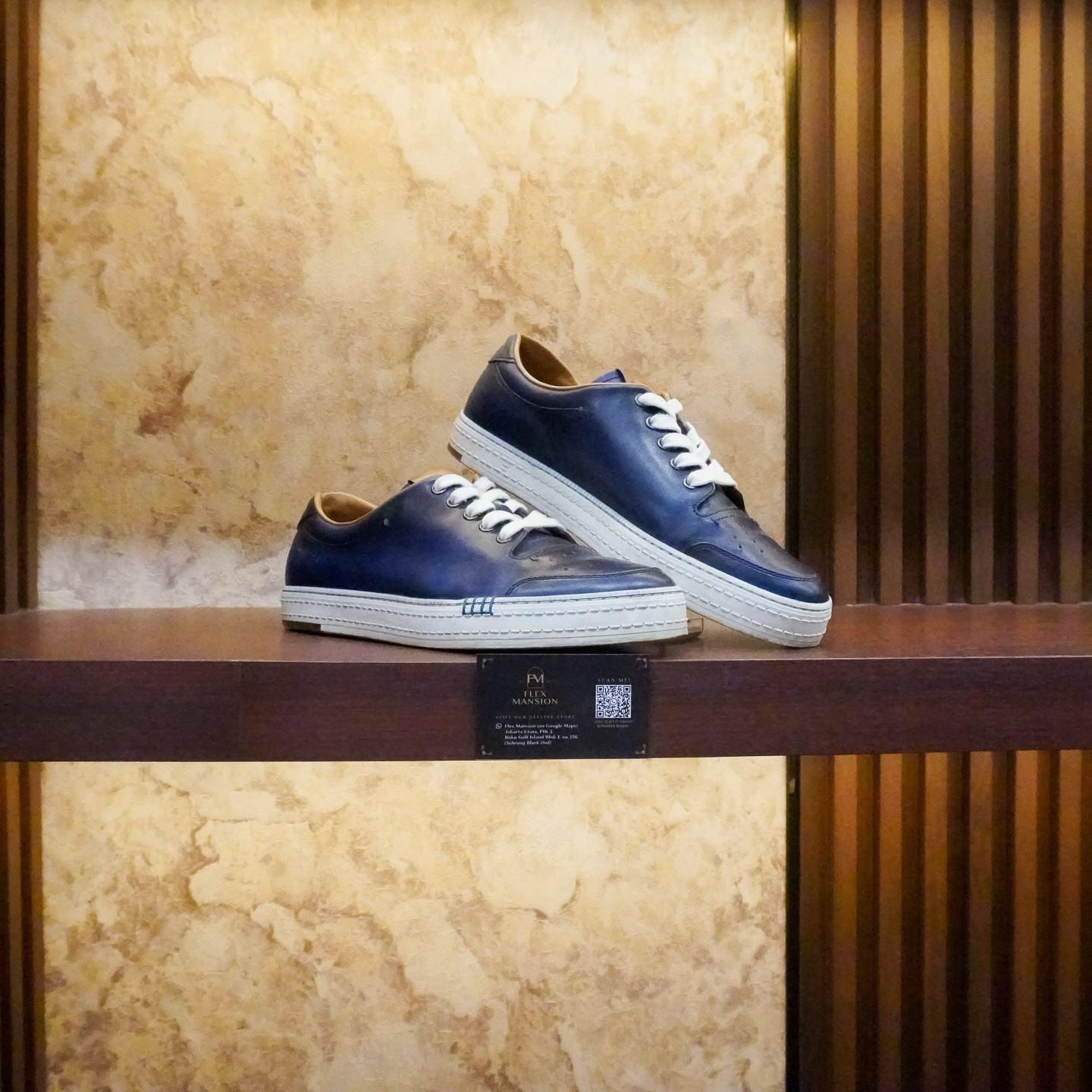 Berluti playtime leather sneaker Navy (new 30jt