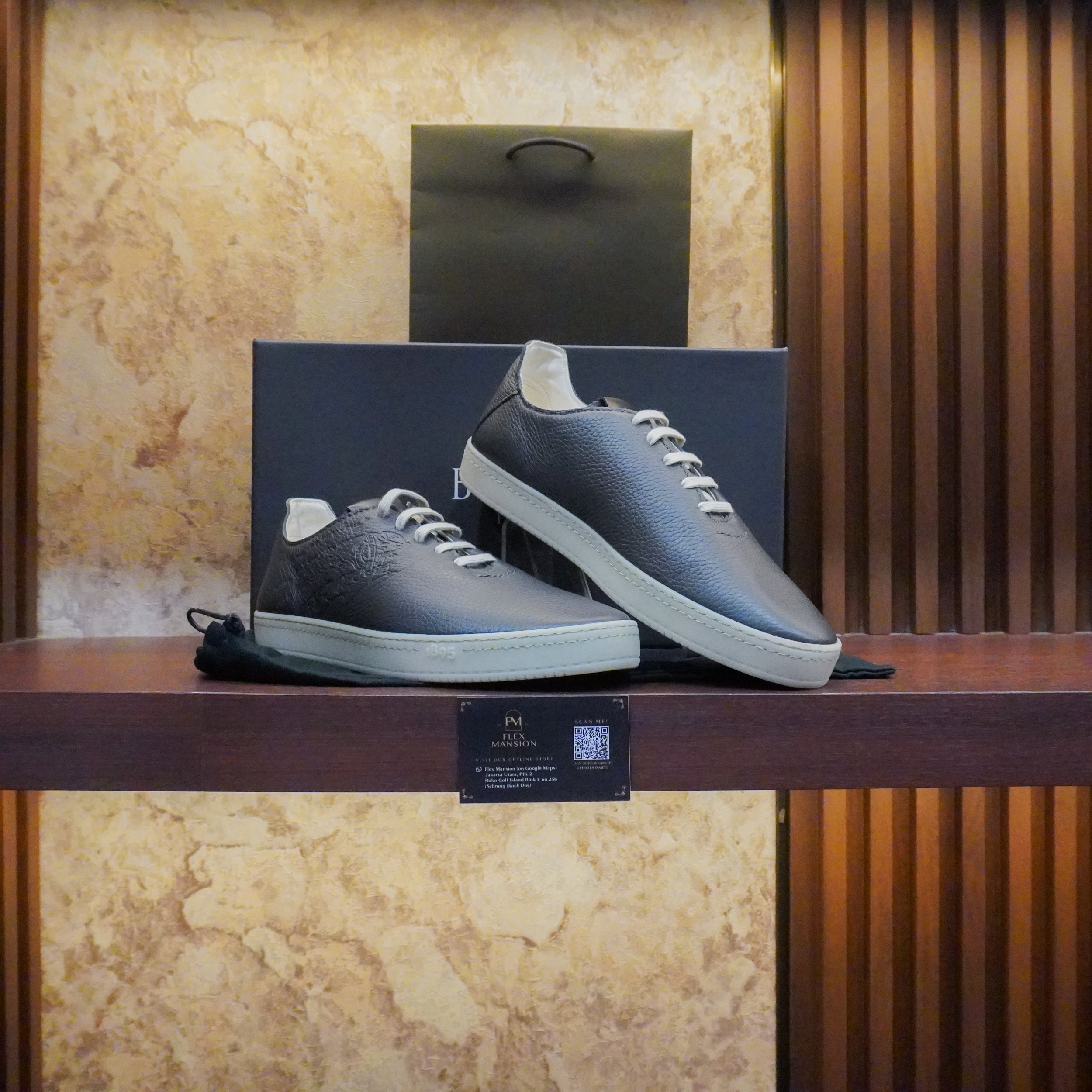 Berluti eden scritto leather sneakers green (new 30jt