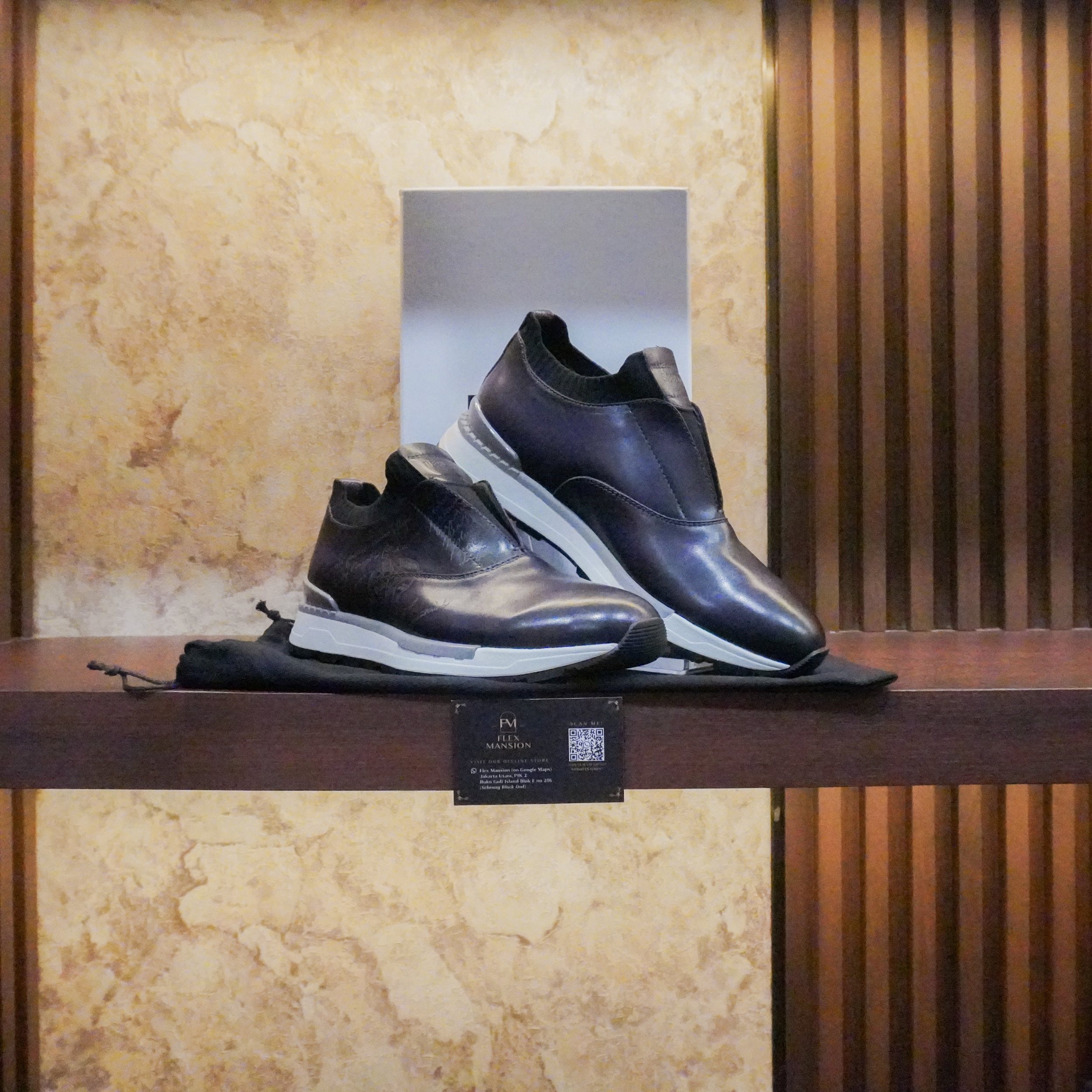 Berluti fast track scritto leather sneaker grey (New 40jt