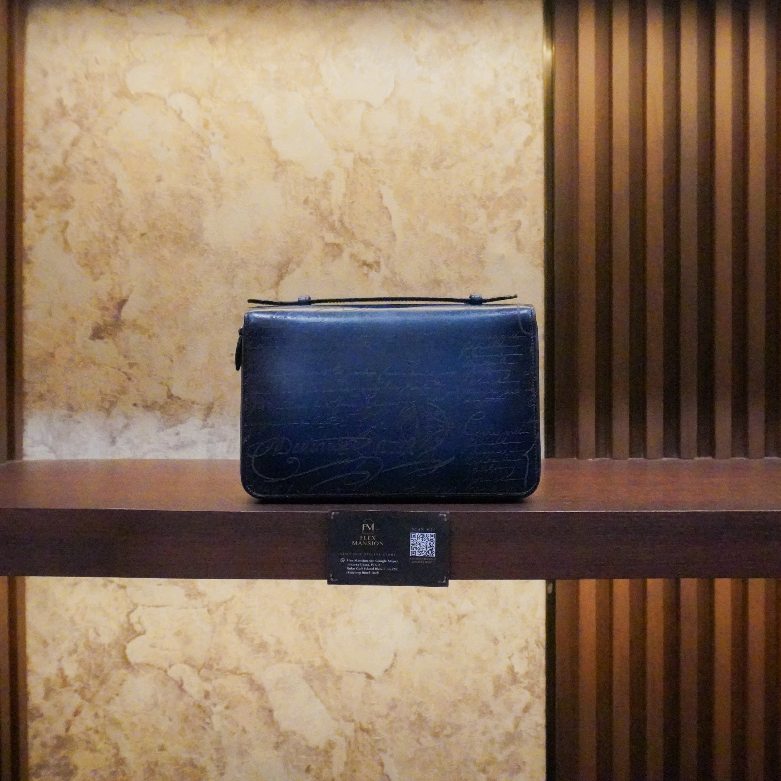 Berluti Itauba wide zipped pouch
