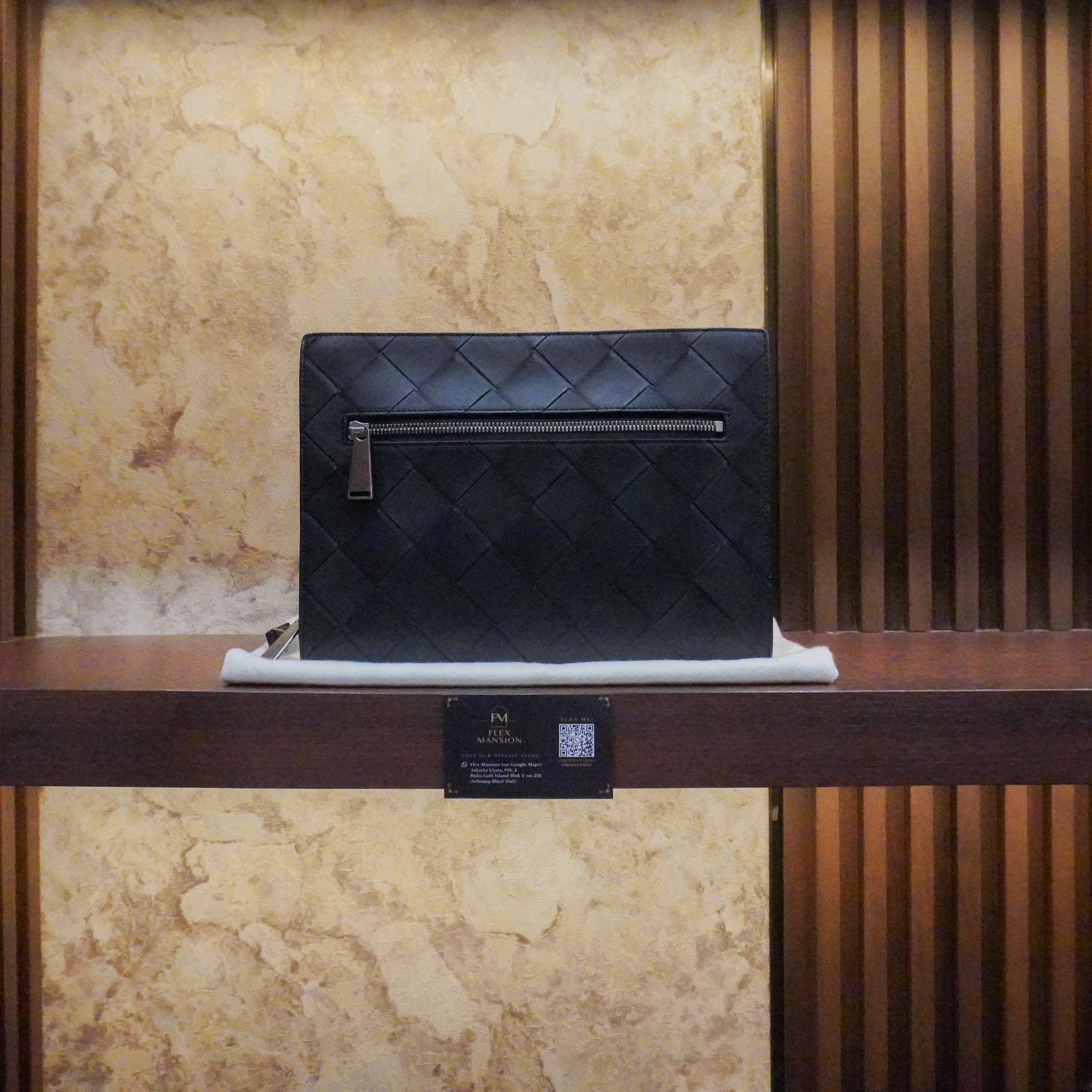 Bottega cassette doccument case black (new 35jt