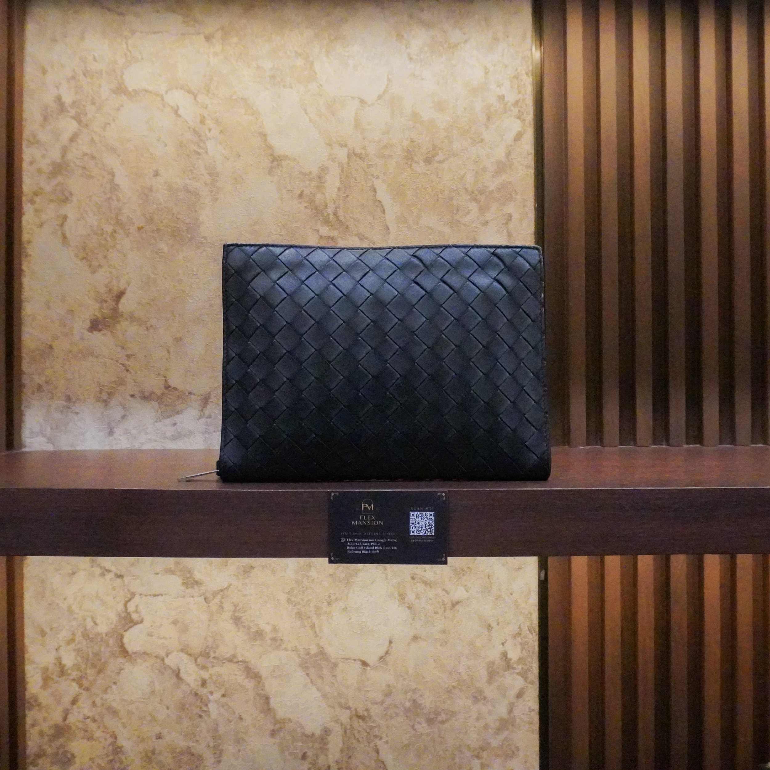 Bottega cassette doccument case black (new 35jt