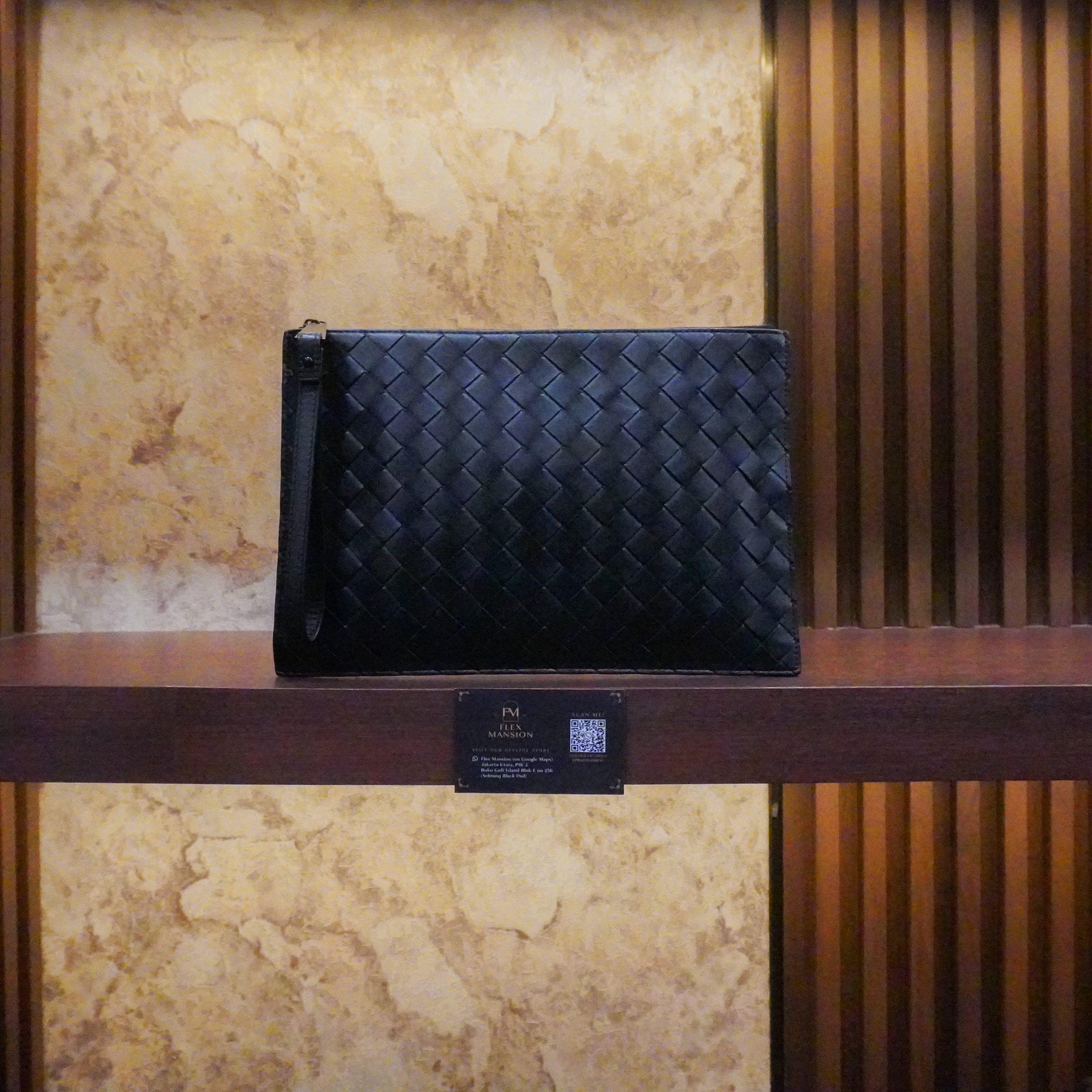 Bottega cassette doccument case black (new 35jt