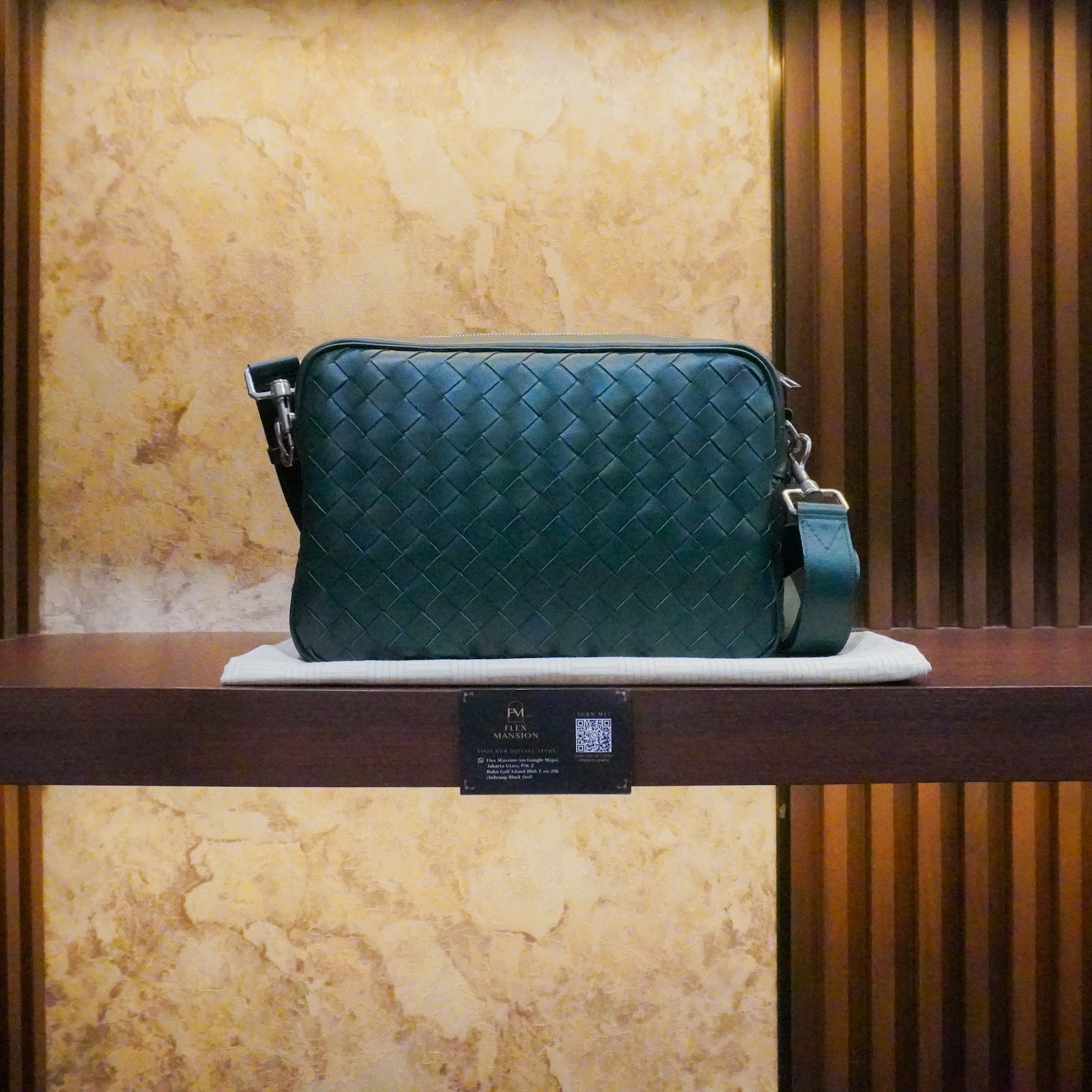 Bottega intrecciato Camera bag green (New 45jt
