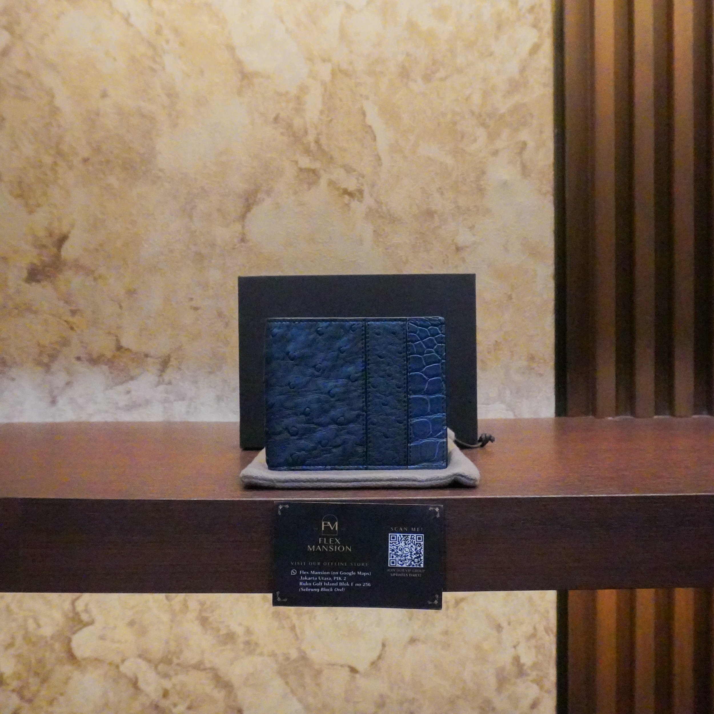 Bottega croco ostrich wallet (new 50jt