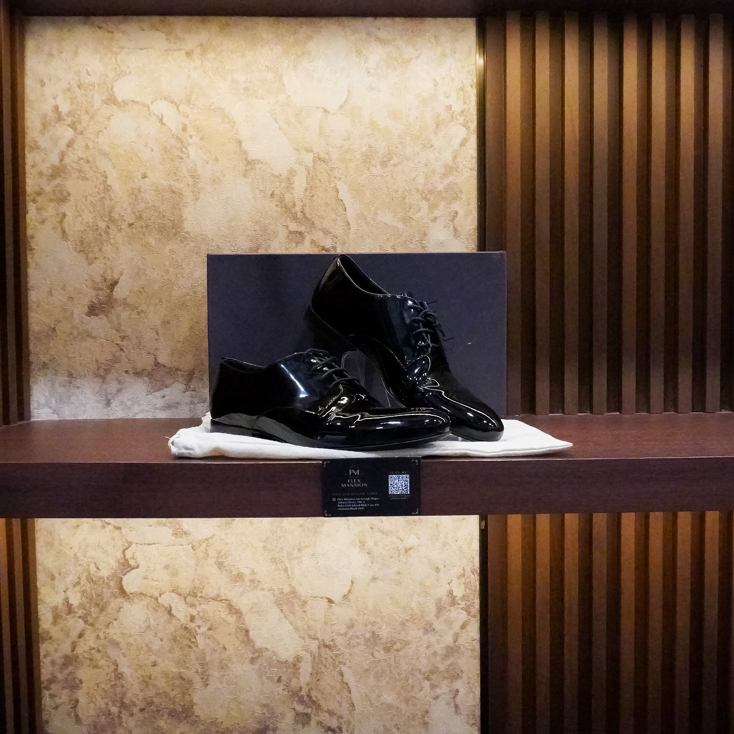 Valentino black oxford derby black patent (new 17jt