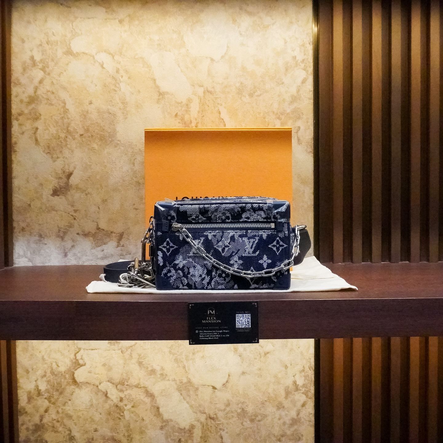 LV Monogram Tapestry Mini Soft Trunk (new 58jt