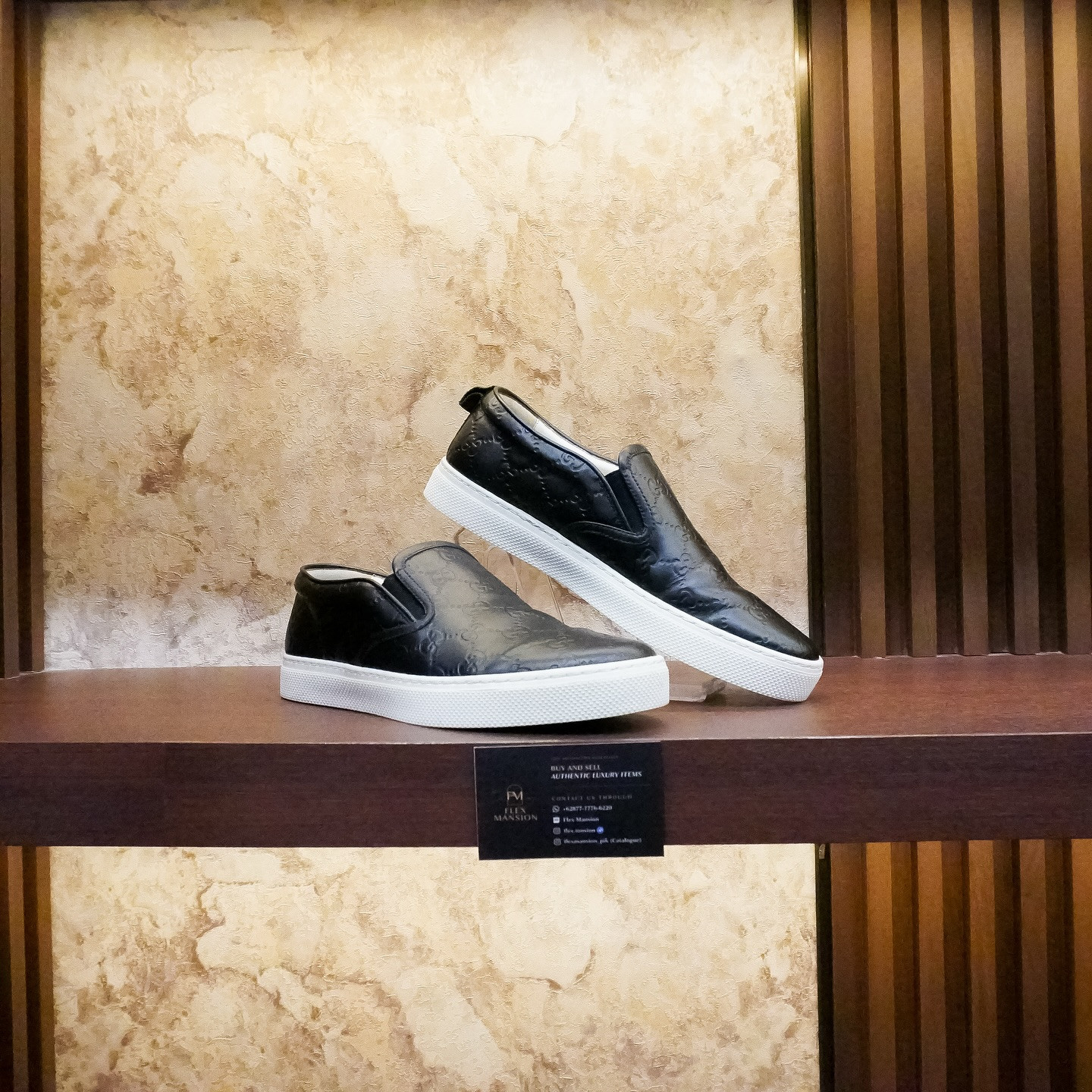 Gucci guccisima leather slip on (new 15jt
