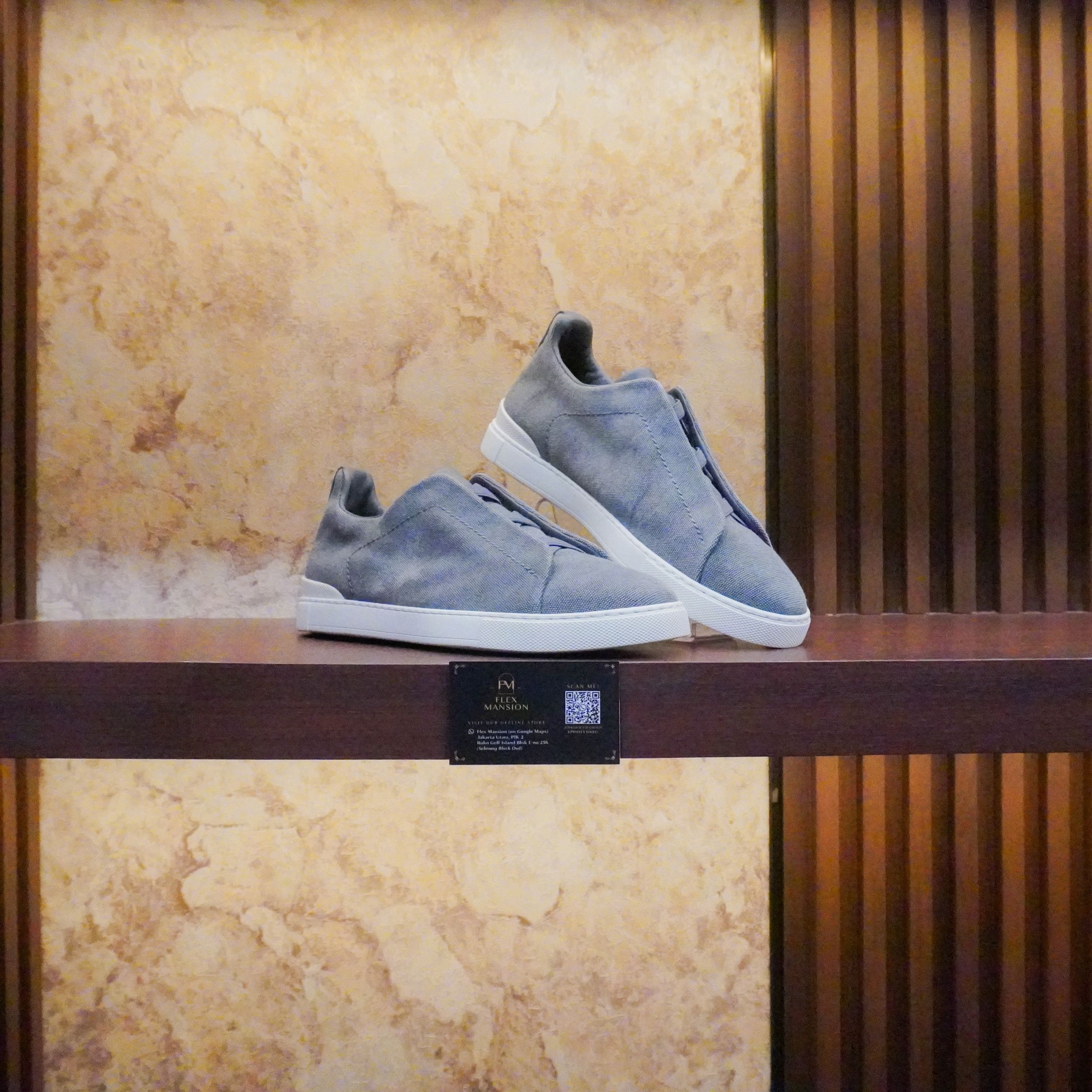 Zegna Triple stitch linen grey (new 23jt