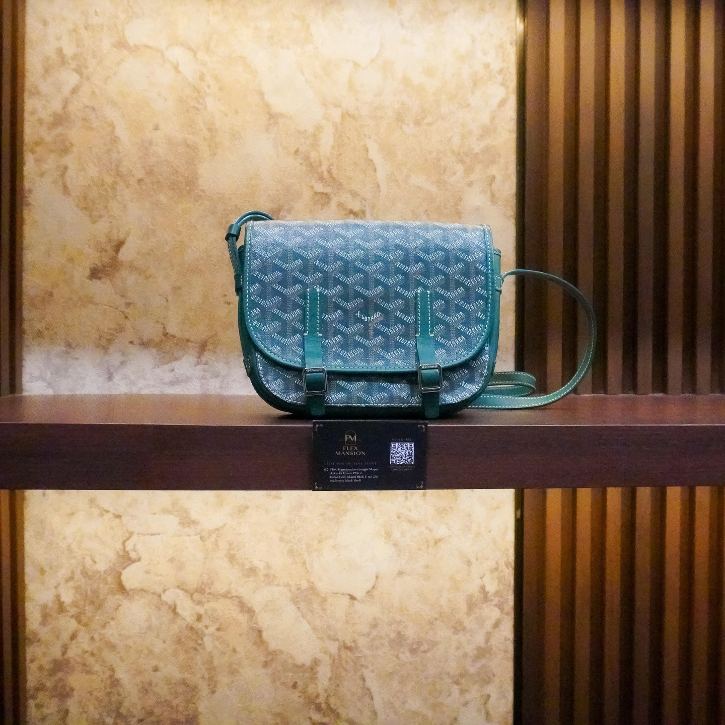 Goyard belvedre green PM (new 48jt