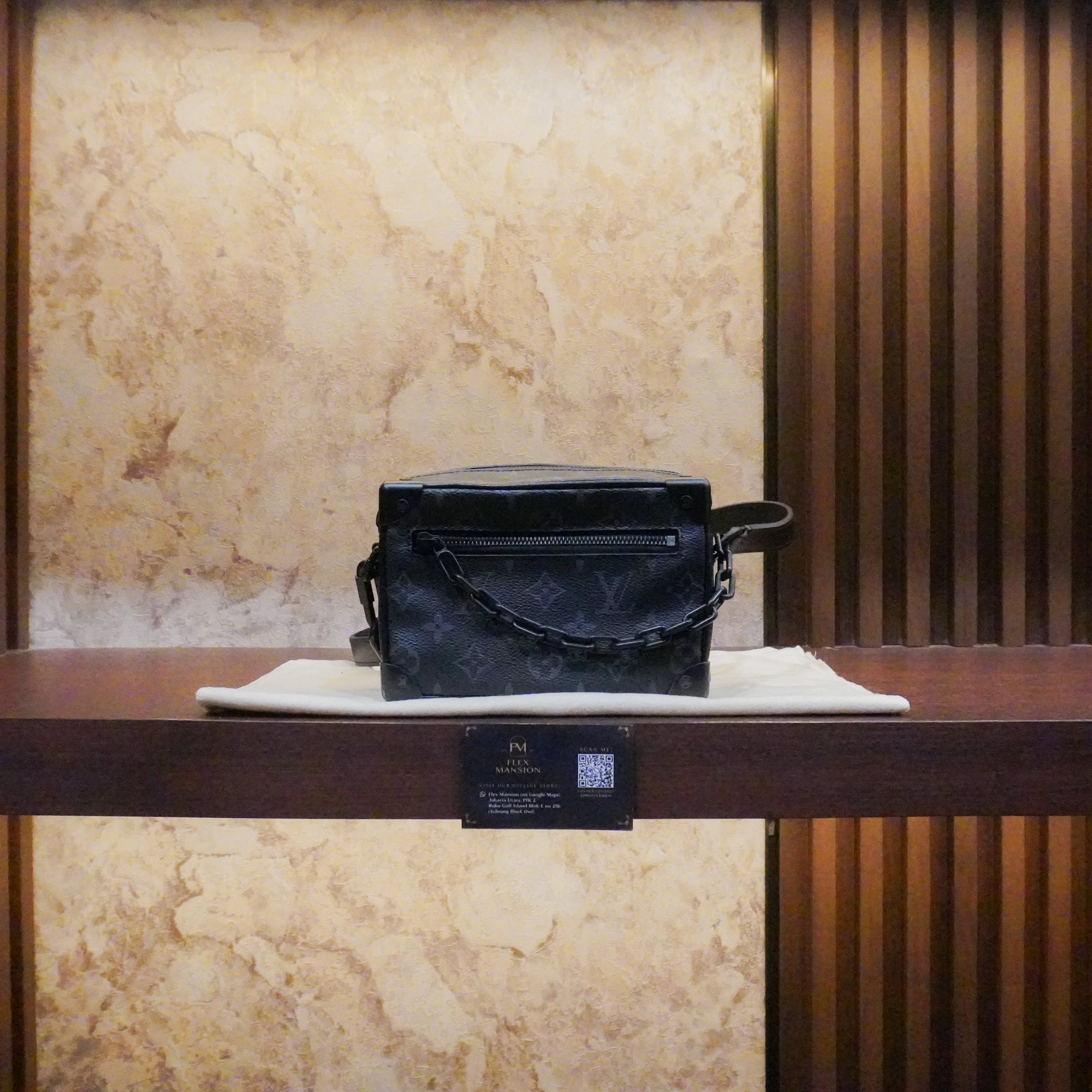 LV mini soft trunk monogram eclipse